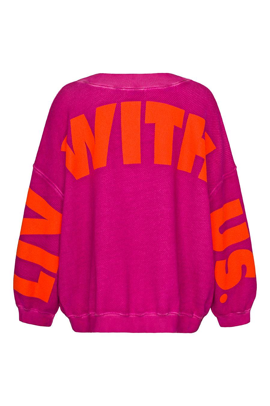 Liv Bergen Oversized Sweater Liv in neon pink Kostenloser Versand international