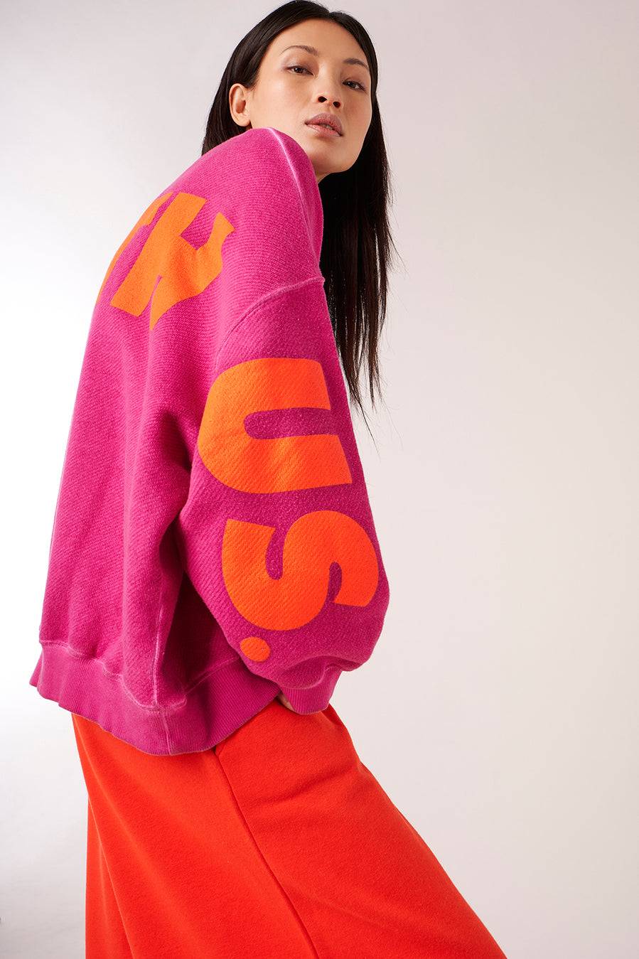 Liv Bergen Oversized Sweater Liv in neon pink Kostenloser Versand international