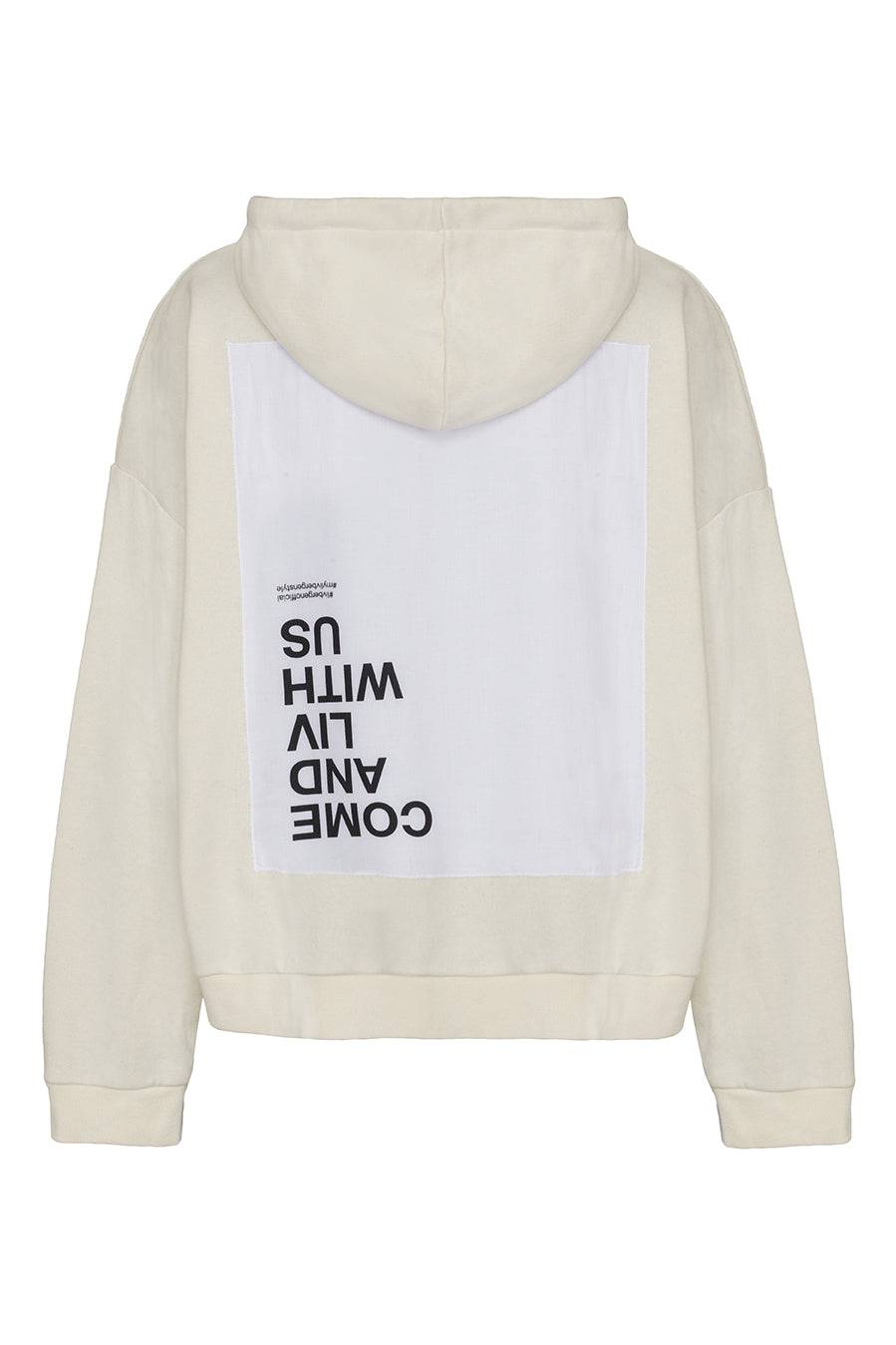 Liv Bergen Hoodie Come in offwhite zollfrei