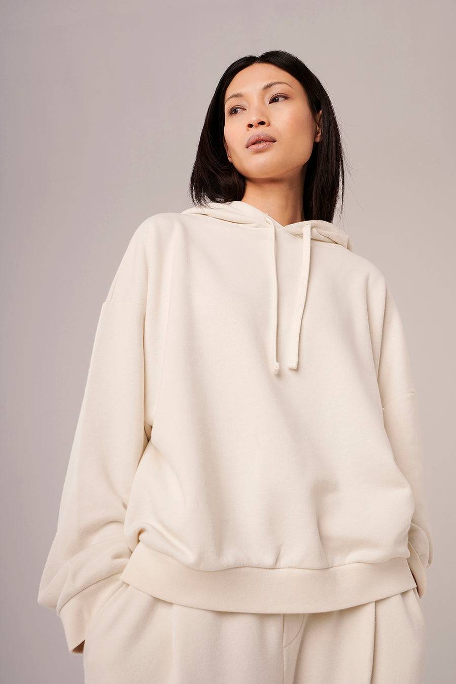Liv Bergen Hoodie Come in offwhite zollfrei