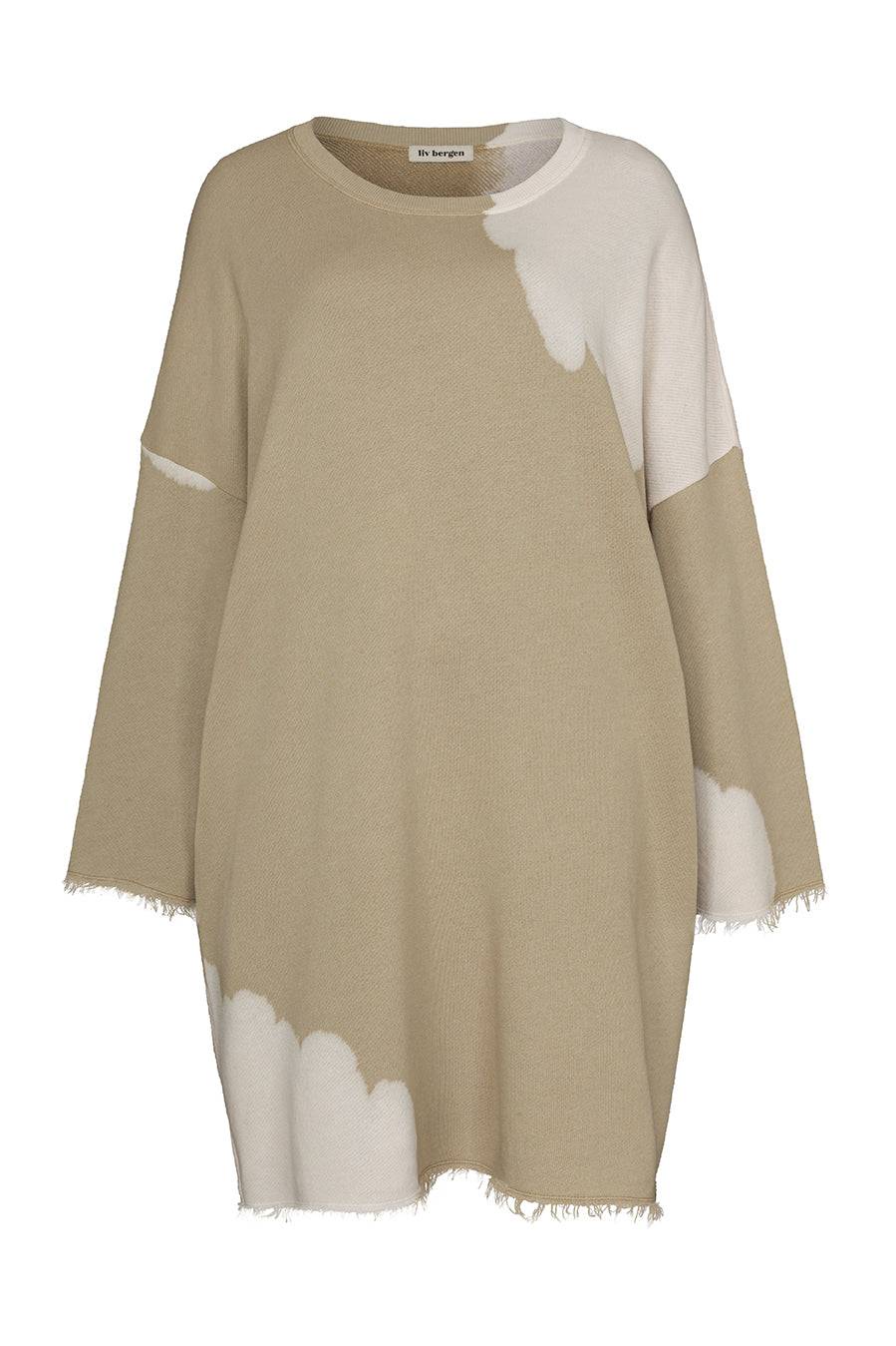 Liv Bergen Kleid Bleached in camel Blitzverkäufe