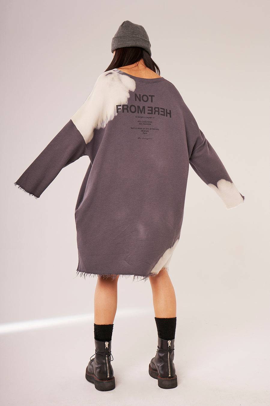 Liv Bergen Kleid Bleached in charcoal Limitierter Zeitrabatt