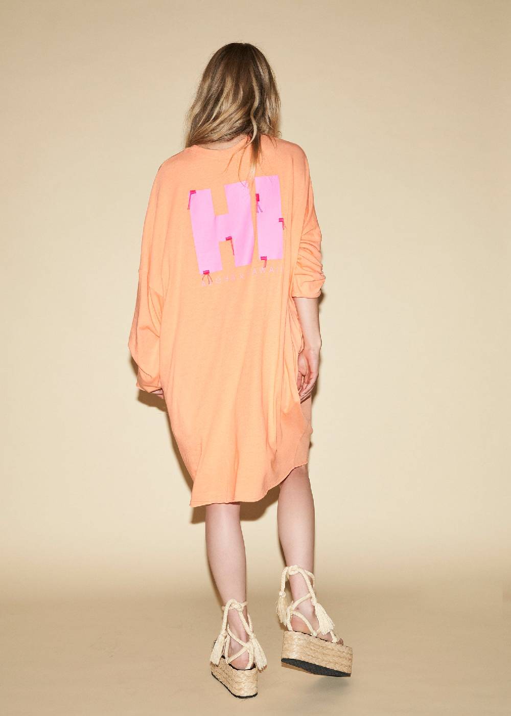 Liv Bergen Kleid HI in neon orange Versandkostenfrei
