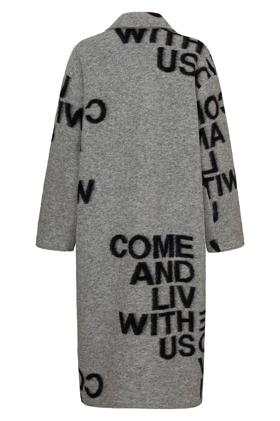 Liv Bergen Mantel Come in black/grey Vatertagsangebot