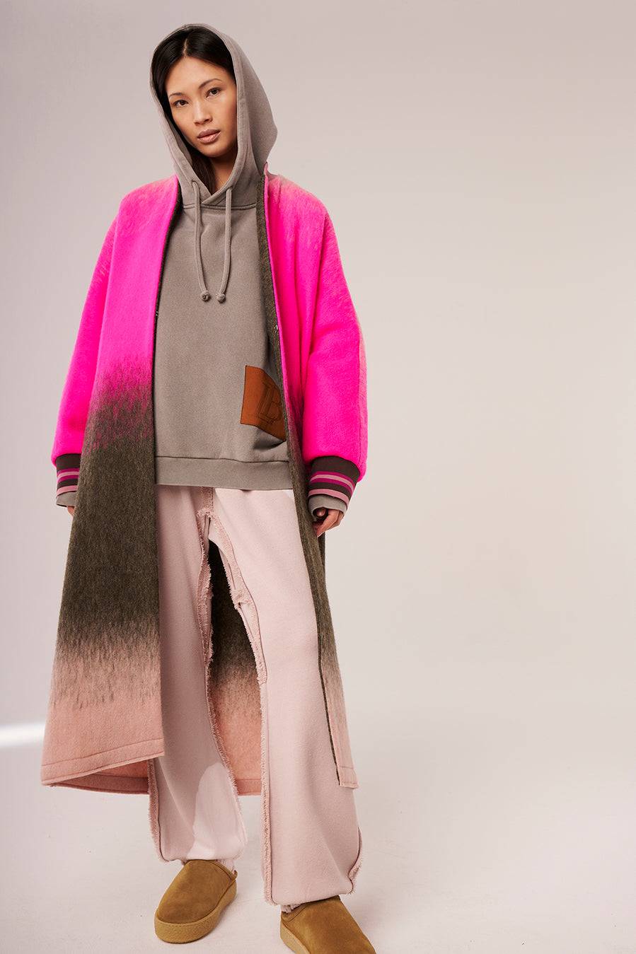 Liv Bergen Mantel Coloured in pink/brown Lagerräumung