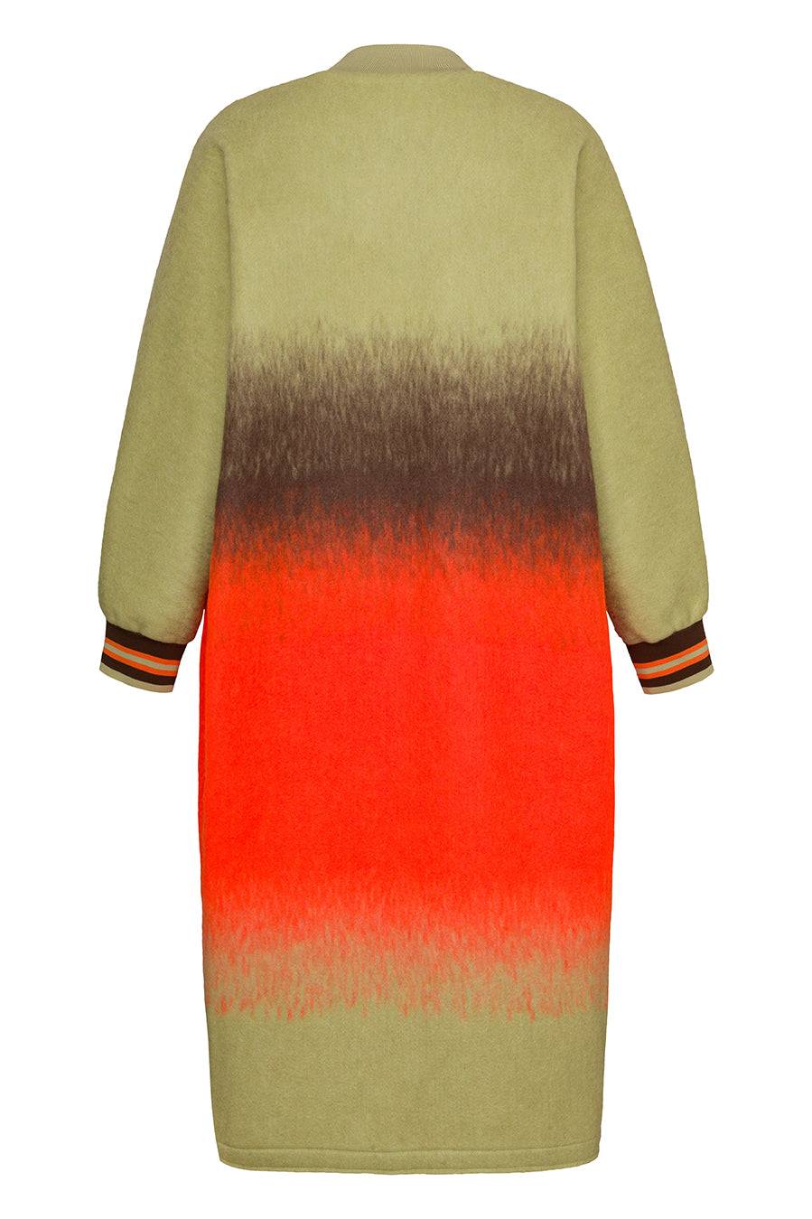 Liv Bergen Mantel Colored in green/orange Heißer Verkauf