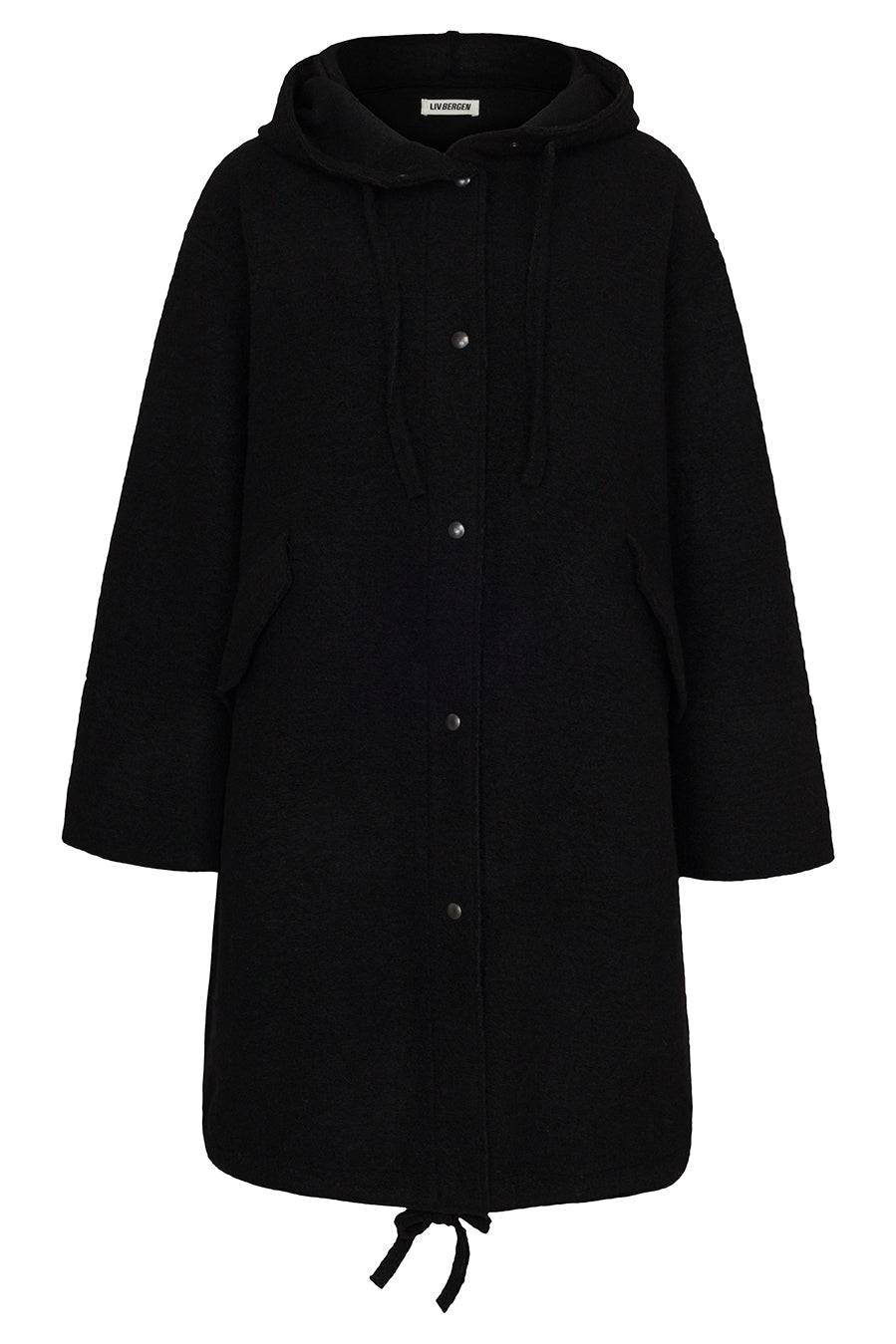Liv Bergen Jacke Parka in black Zeitlich begrenztes Angebot
