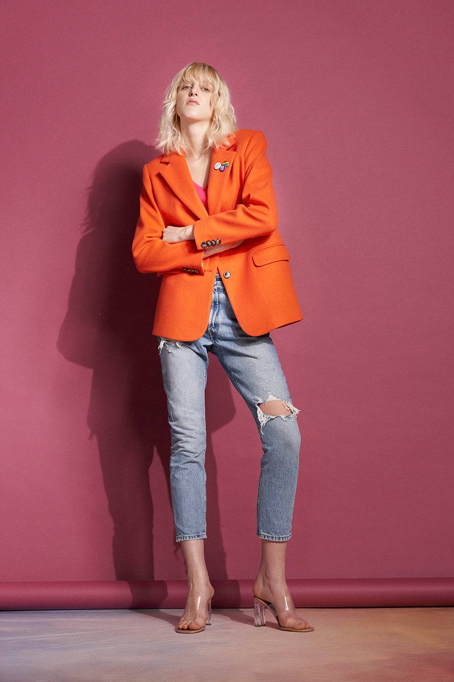Liv Bergen Blazer in orange Saisonale Angebote