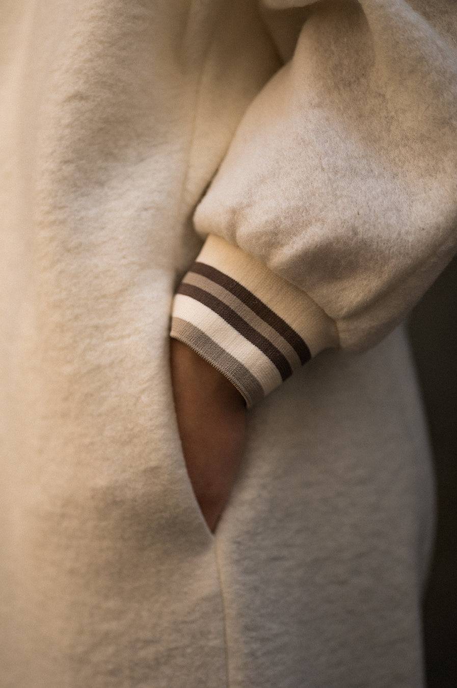 Liv Bergen Mantel "THAT DON'T IMPRESS ME MUCH" in creme JETZT KAUFEN