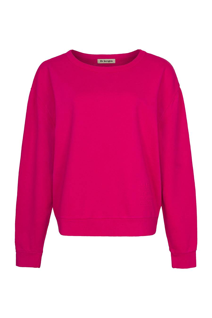 Liv Bergen Sweater Organic in fuchsia Rabatt
