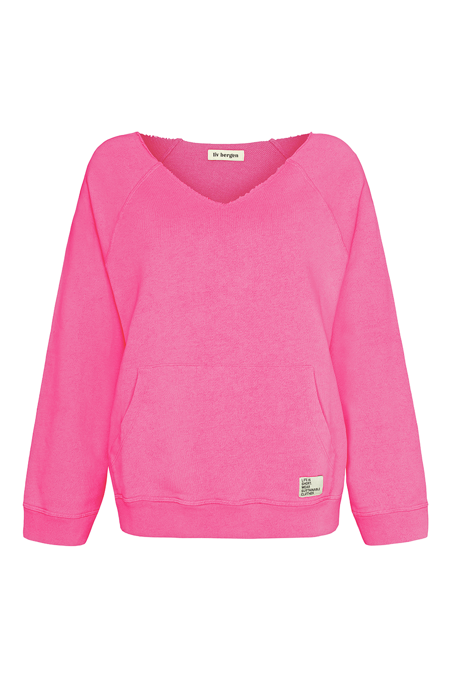 Liv Bergen V-Sweater "100% Organic Cotton" in rose Online Outlet