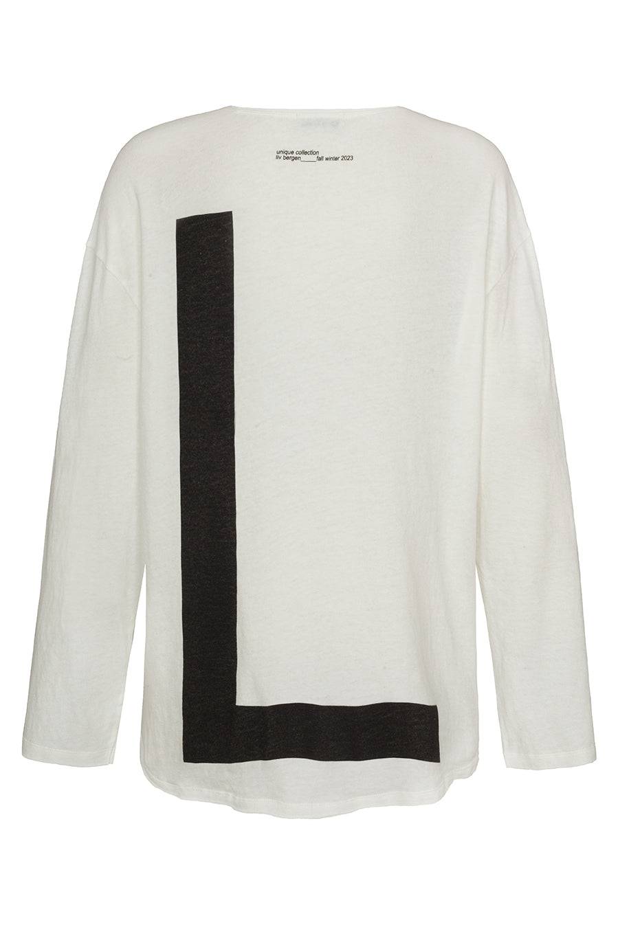 Liv Bergen Shirt L in creme Rabatt