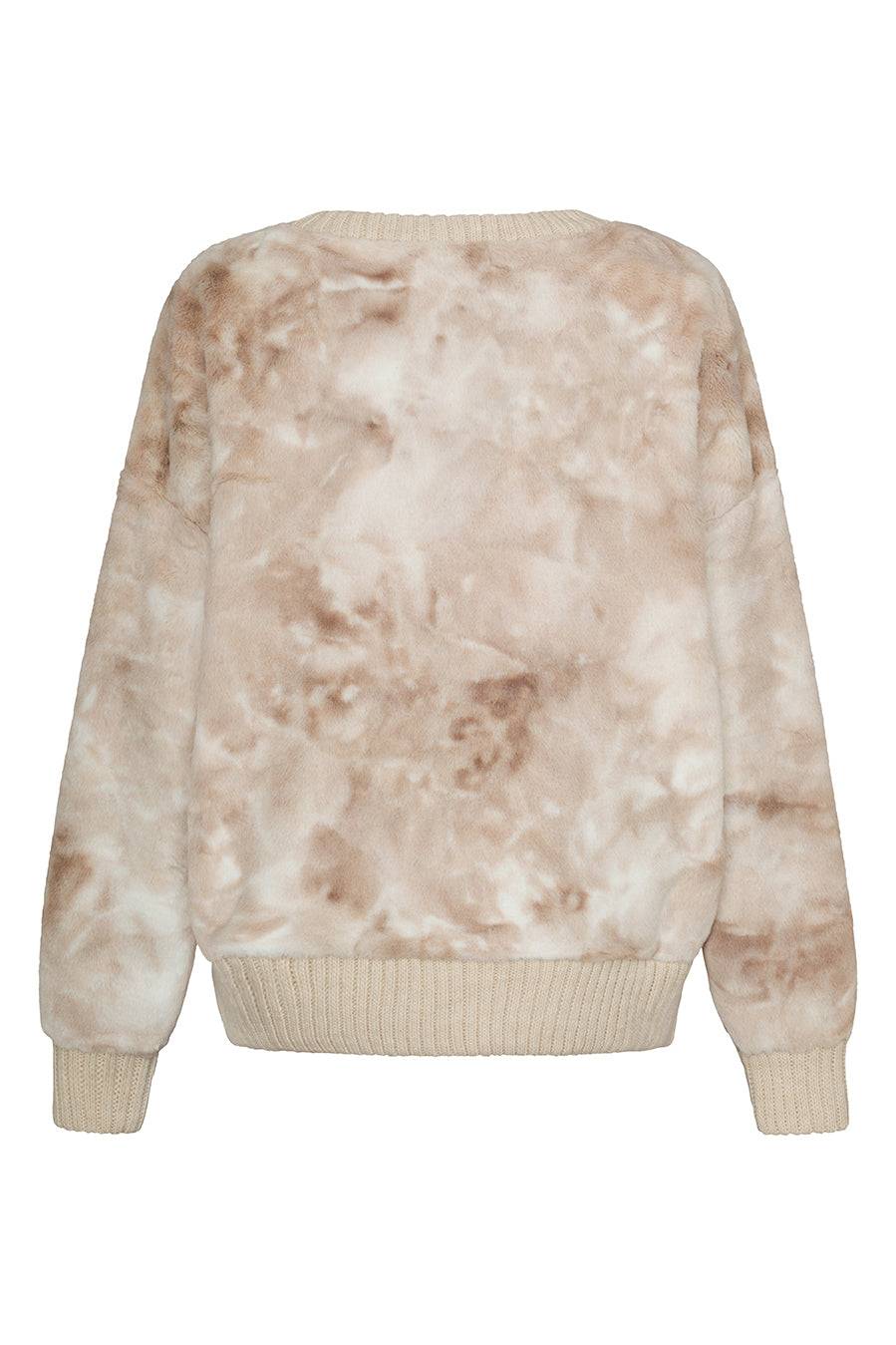 Liv Bergen Sweater Soft in beige batik Kostenlose Rückgabe