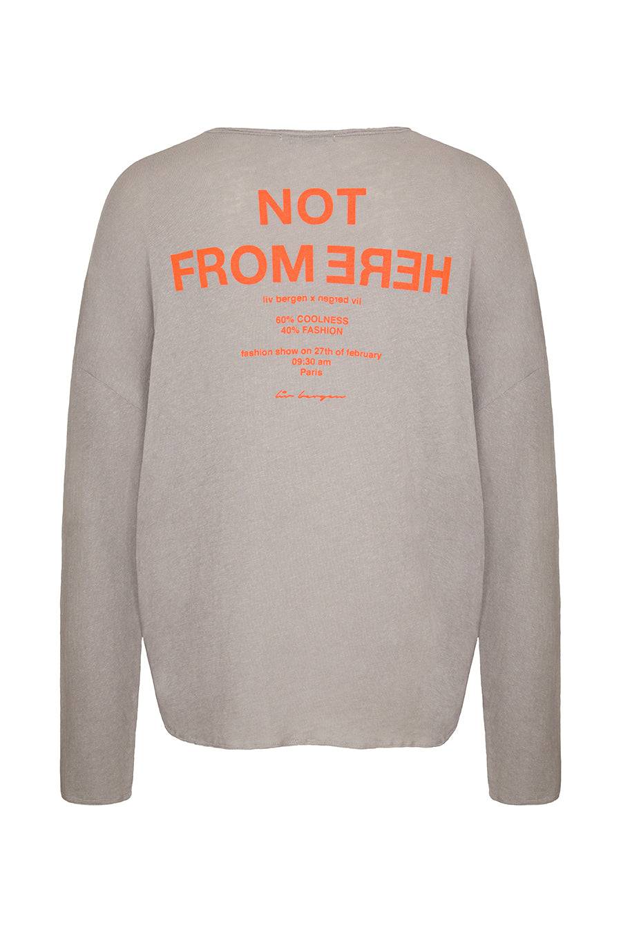 Liv Bergen Shirt Not in washed grey Verkauf