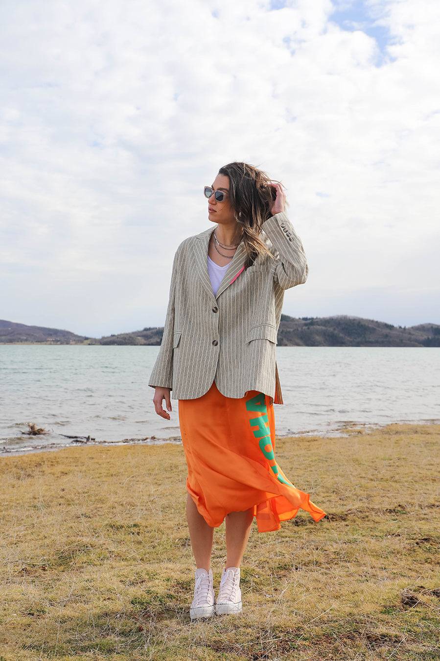 Liv Bergen Rock ALOHA VIBES in orange Sonderangebot