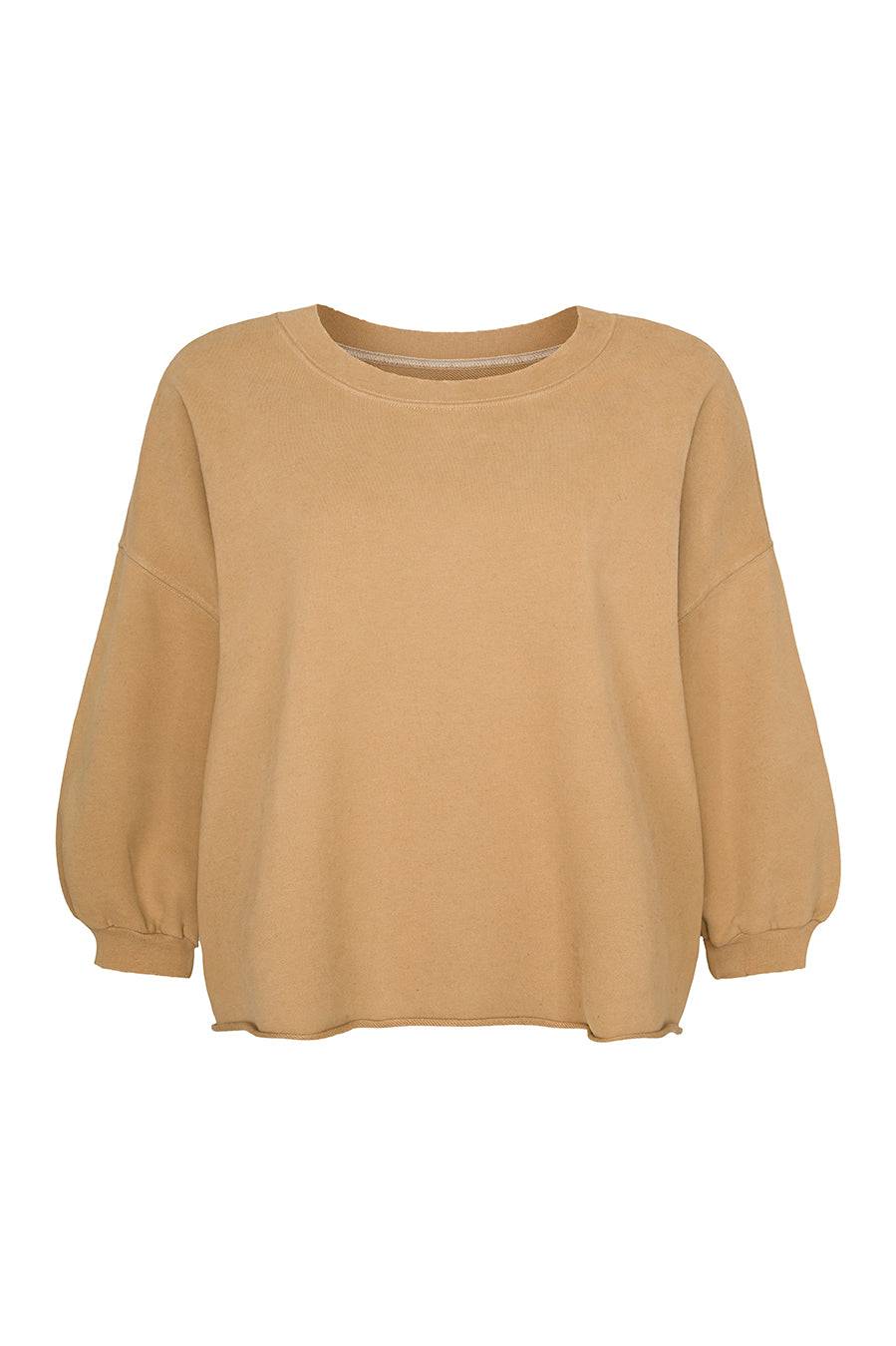 Liv Bergen Sweater Manama Organic in camel Blitzangebot