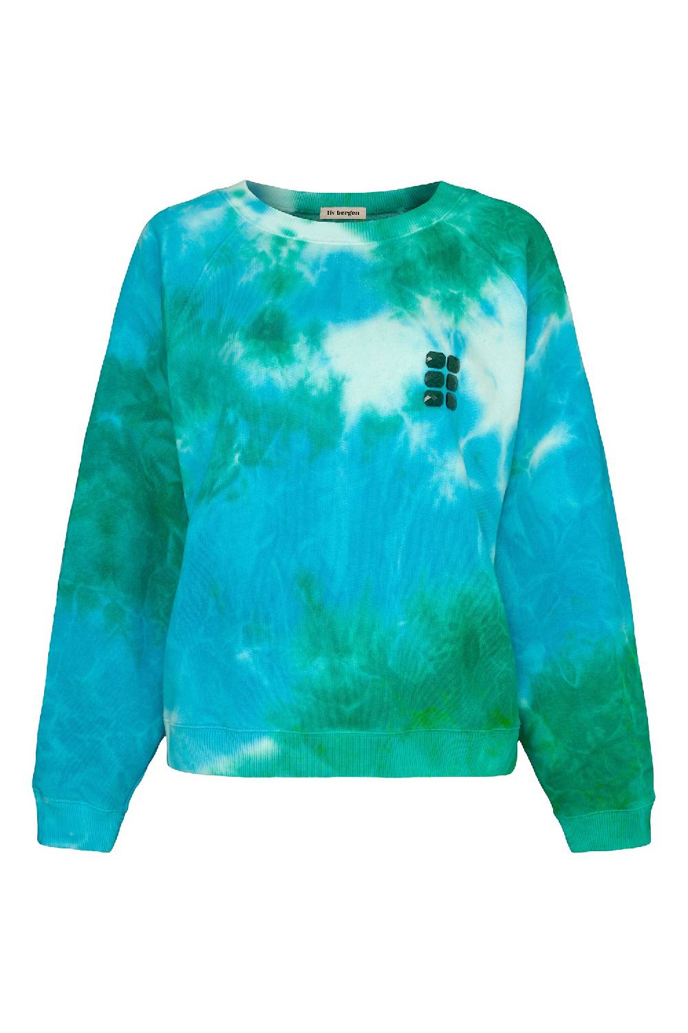 Liv Bergen Sweater Clouds in turquoise Sonderangebote