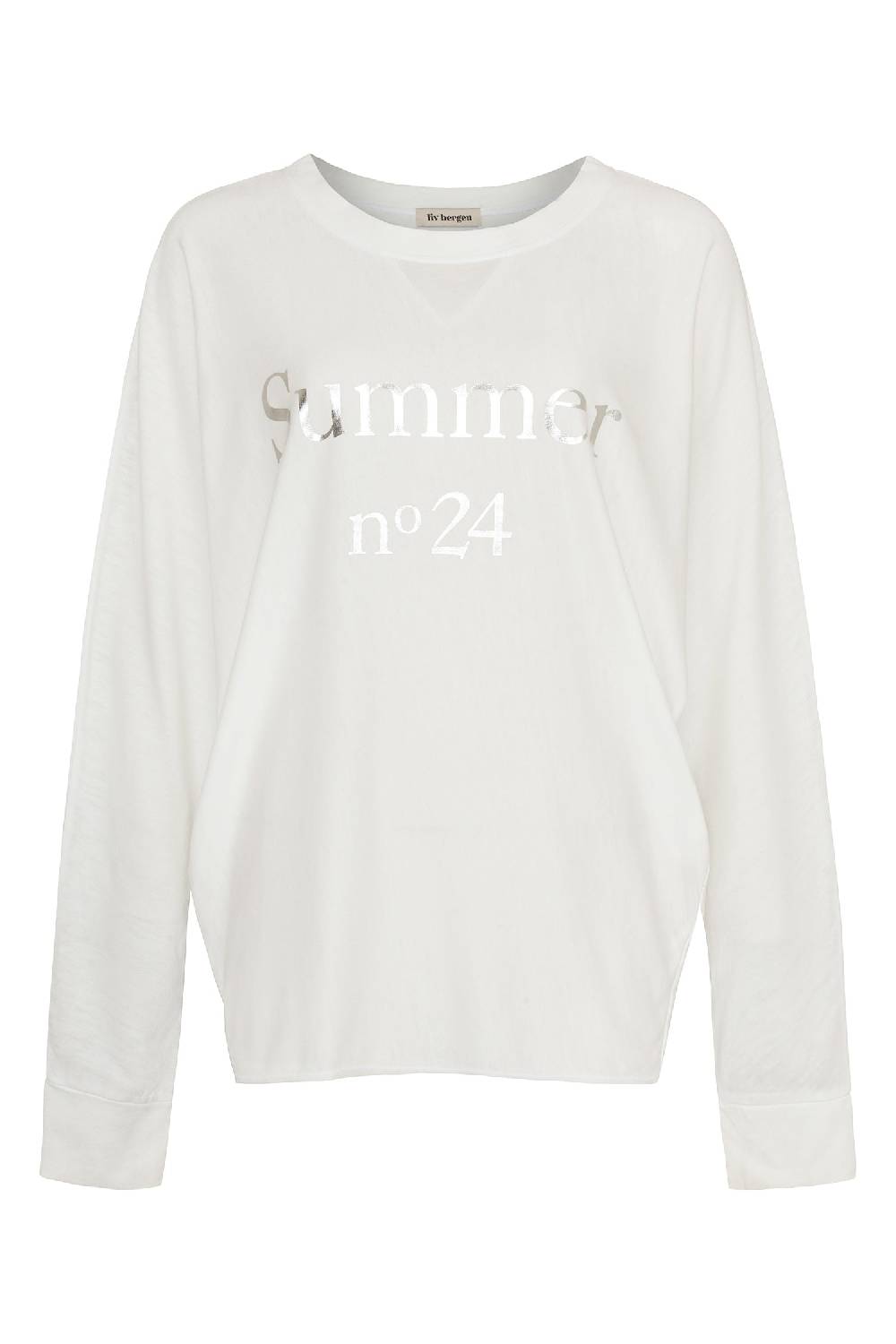 Liv Bergen Longsleeve n°24 in white / silver Super Sparpreis