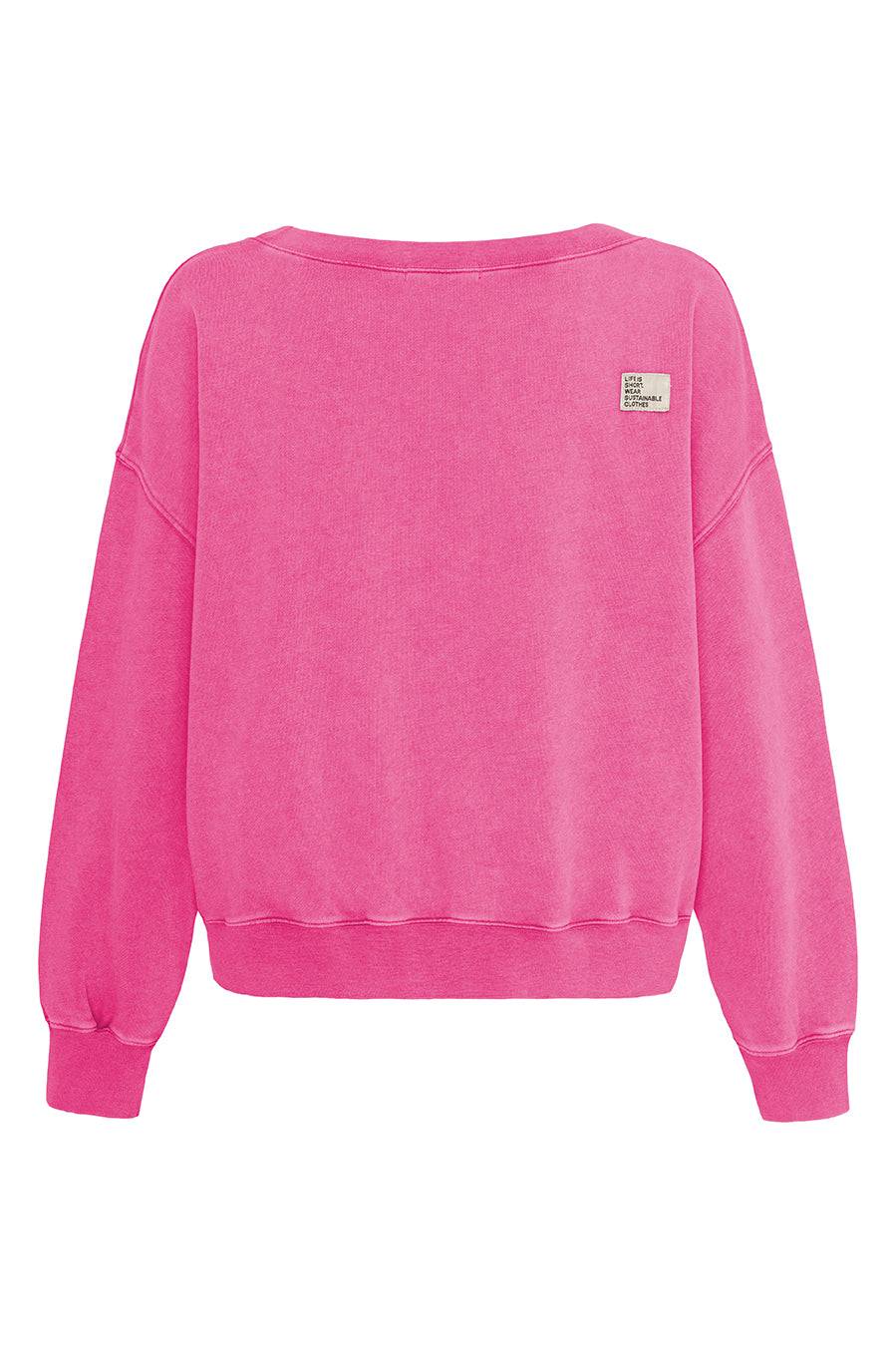 Liv Bergen Sweater square "100% Organic Cotton" in rose 2025