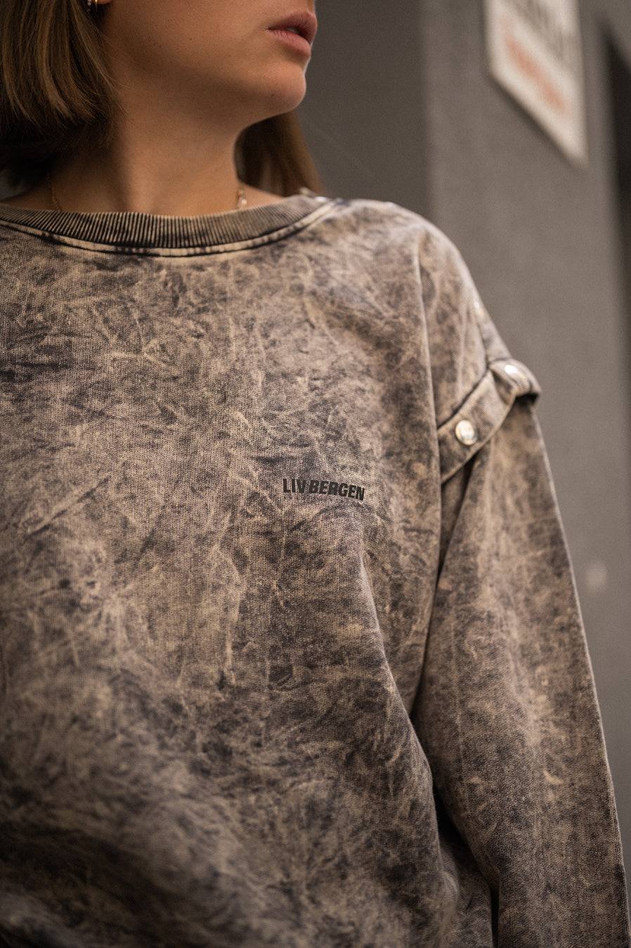 Liv Bergen Sweater Rivets in phantom Auslauf