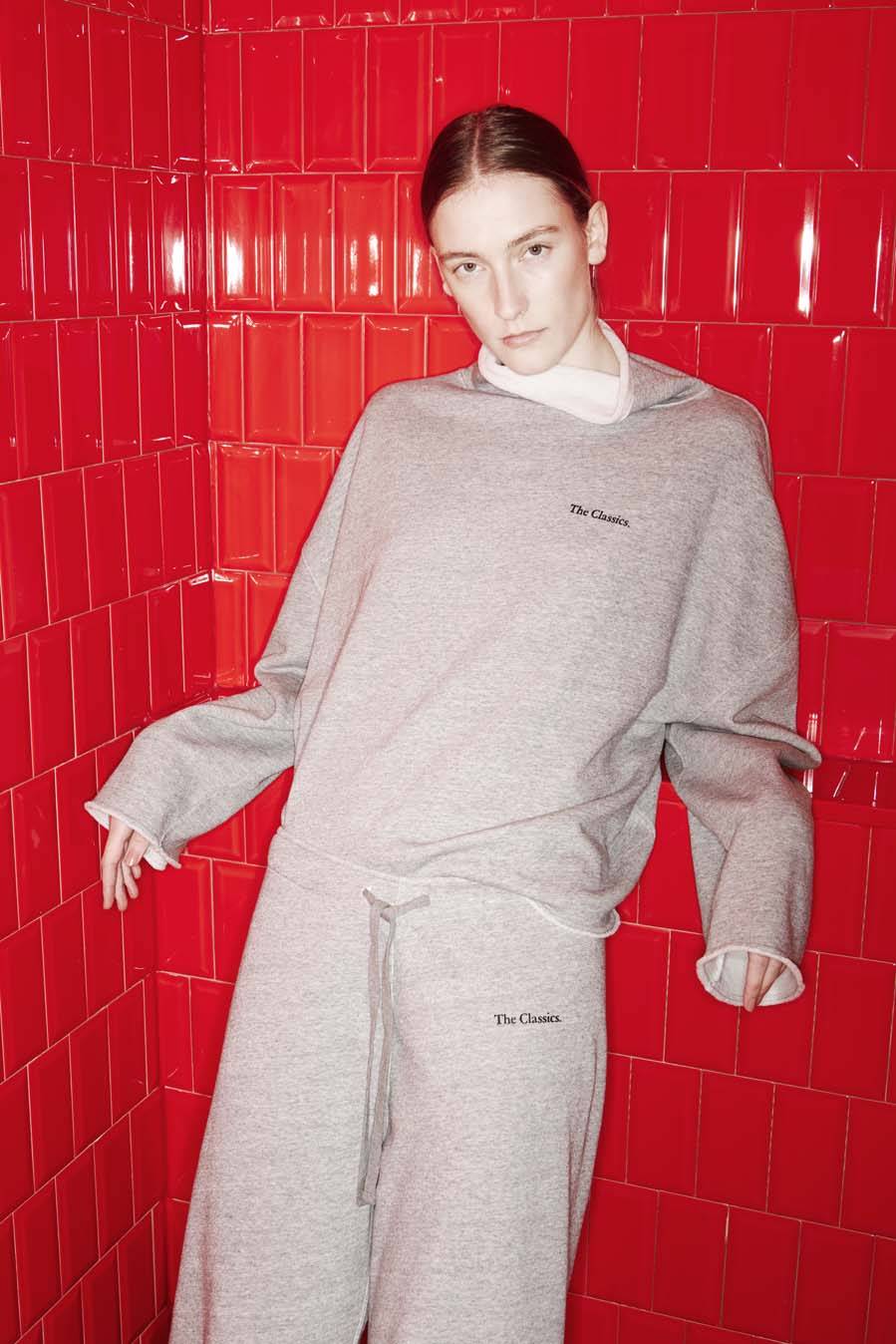 Liv Bergen Sweater classics in grey melange Fabrikpreis
