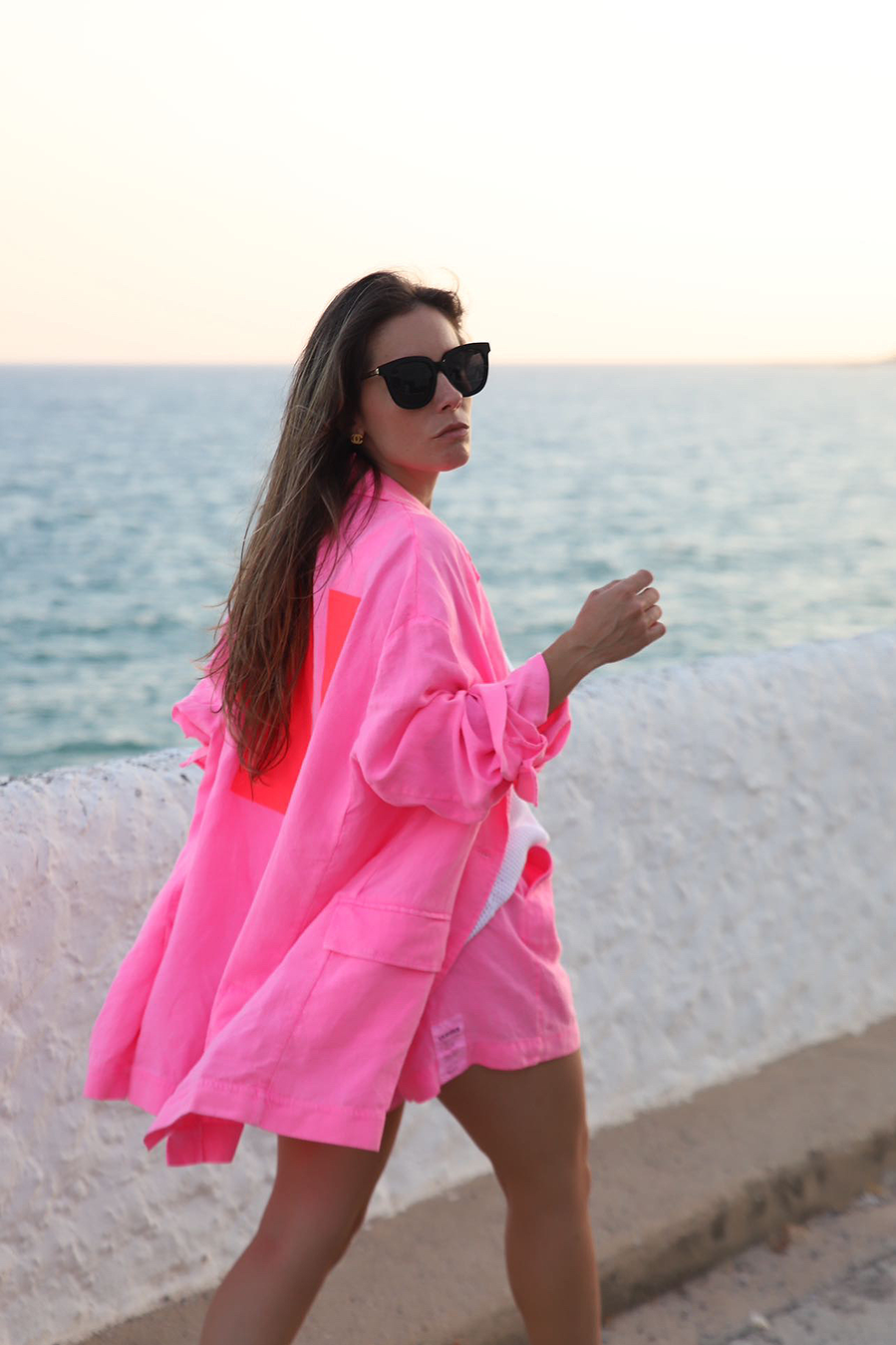 Liv Bergen Oversized Blazer HI in neon pink Super Rabatt