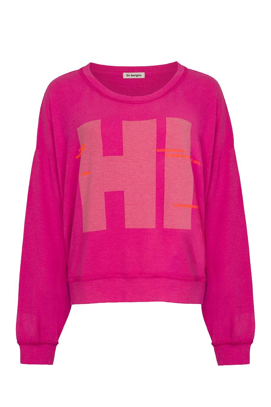 Liv Bergen Sweater HI in raspberry Flash Sale