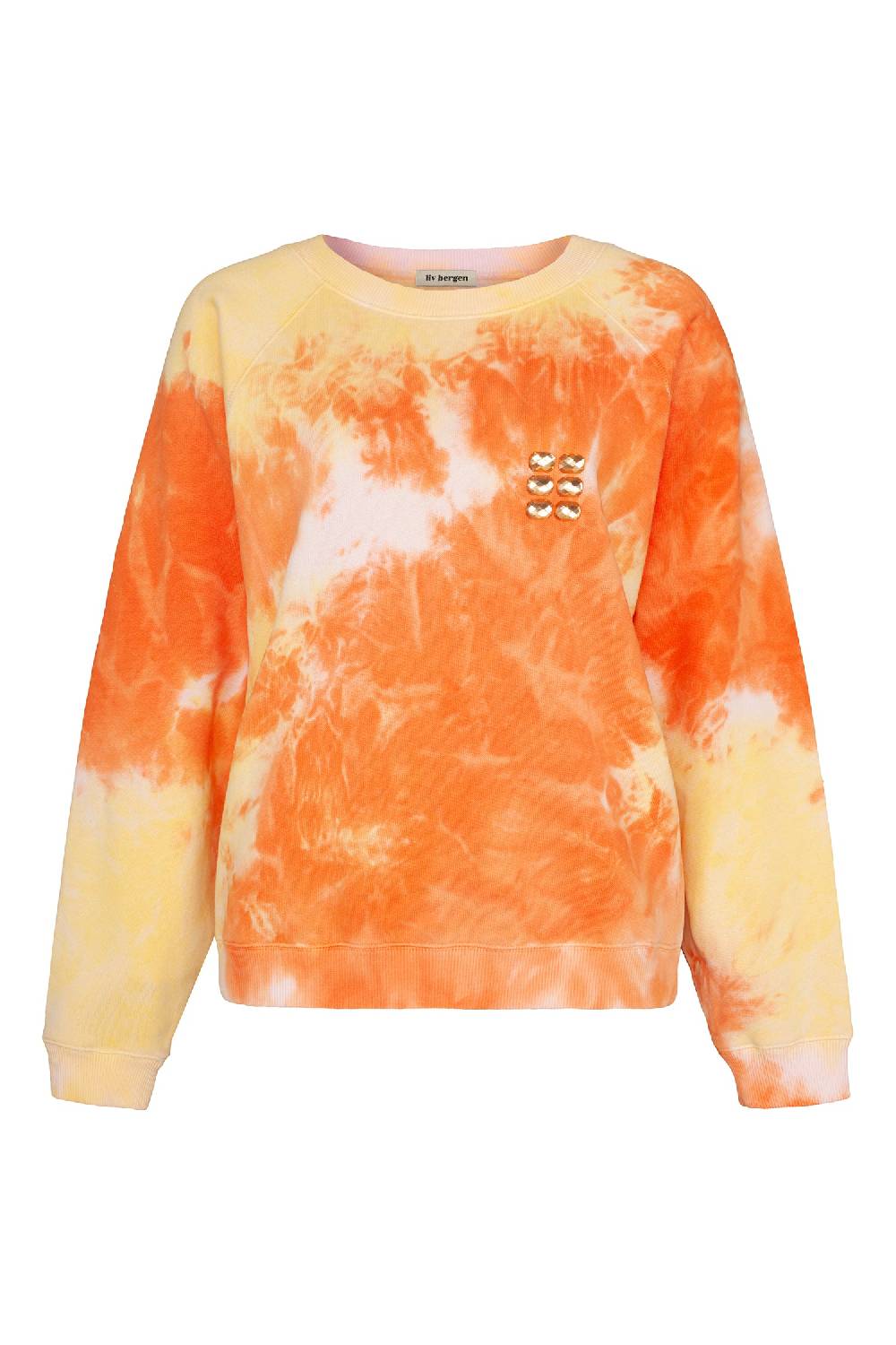 Liv Bergen Sweater Clouds in orange Speichern exportieren