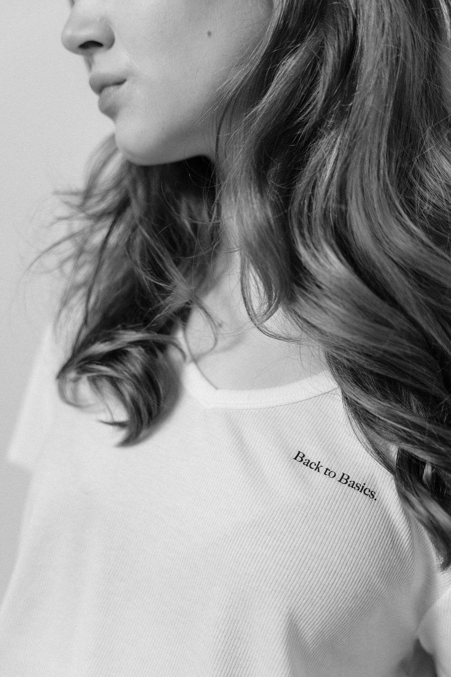 Liv Bergen T-Shirt Basics in optic white Tiefpreis