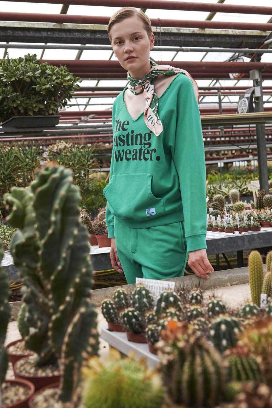 Liv Bergen Hose "100% Organic Cotton" in emerald Wochenangebot