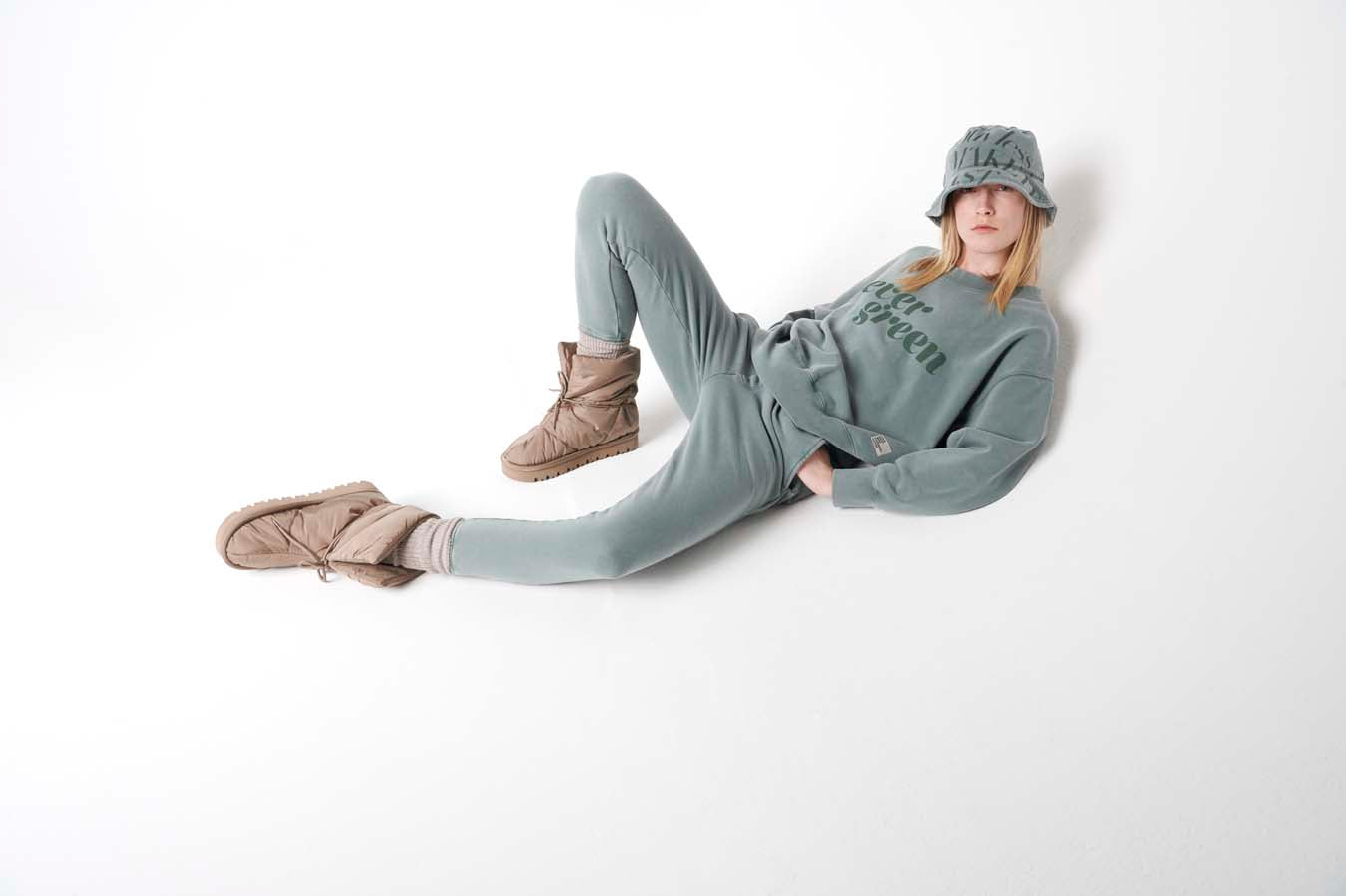 Liv Bergen Sweater evergreen in dusty green Letzte 3 Tage