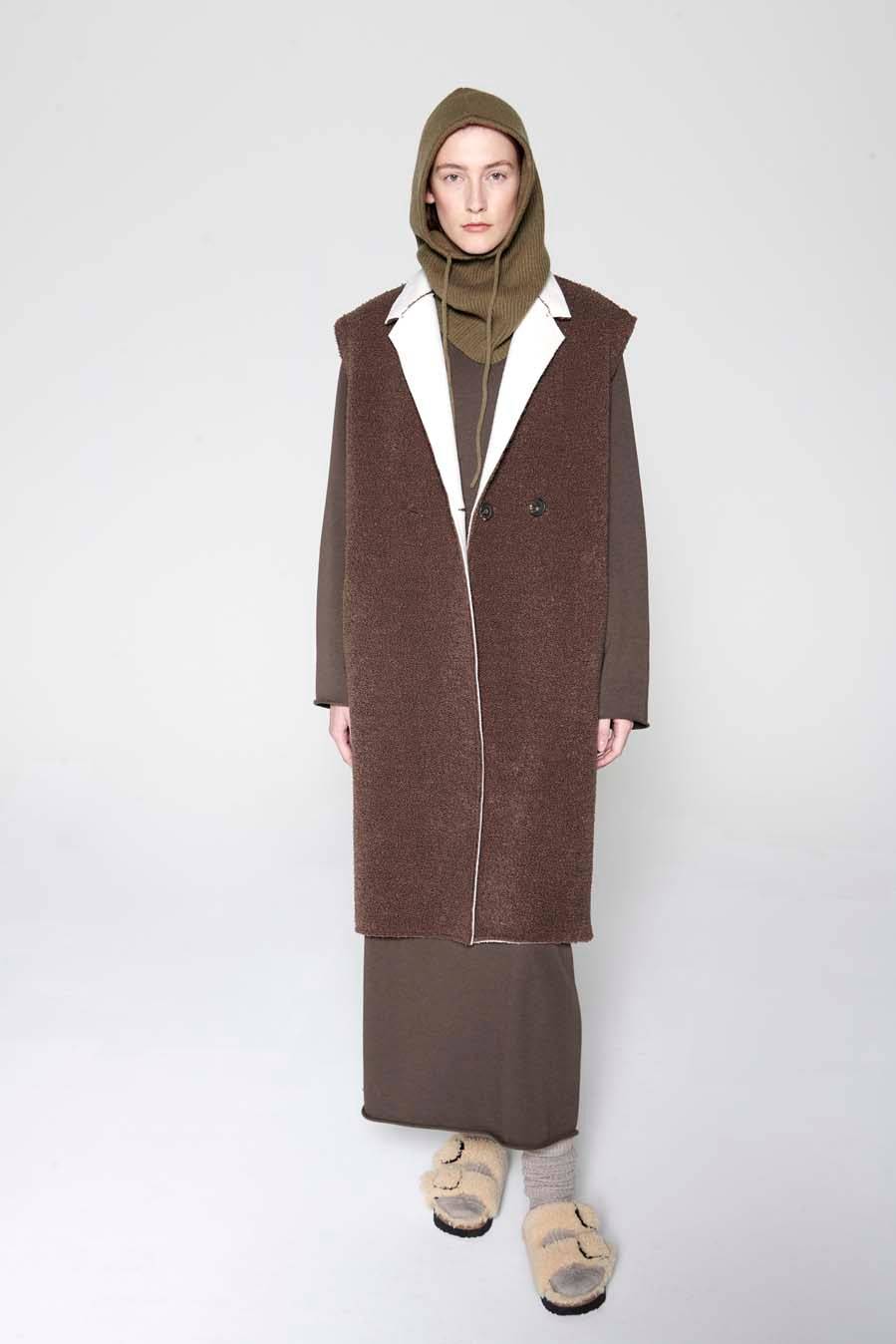 Liv Bergen Weste Teddy in stone grey JETZT KAUFEN