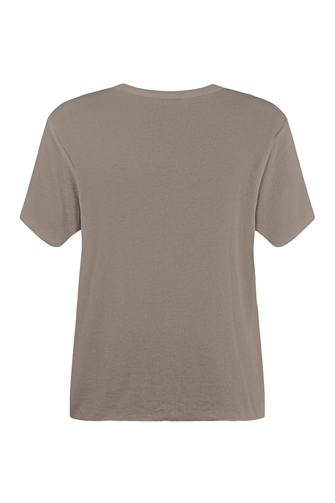 Liv Bergen T-Shirt Basics in falcon Neueste Stile
