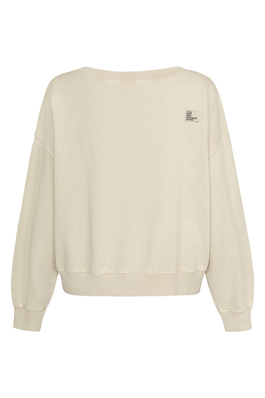Liv Bergen Sweater square "100% Organic Cotton" in buttercreme Super Rabatt