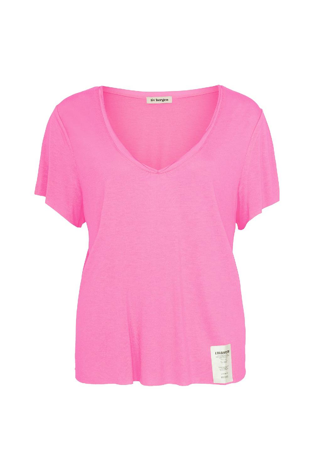 Liv Bergen T-Shirt Vulcano in neon pink Im Verkauf