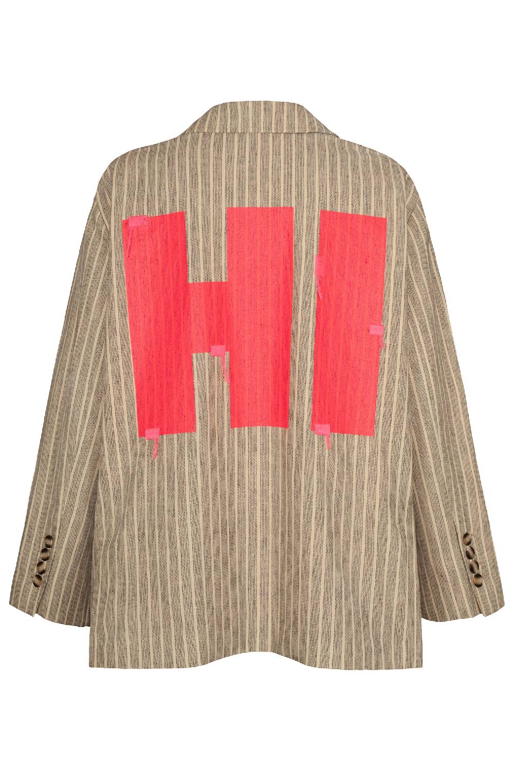 Liv Bergen Oversized Blazer HI in stripe Sonderangebot