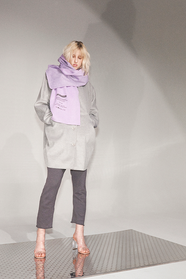 Liv Bergen Oversized Mantel in mouse Saisonschlussverkauf