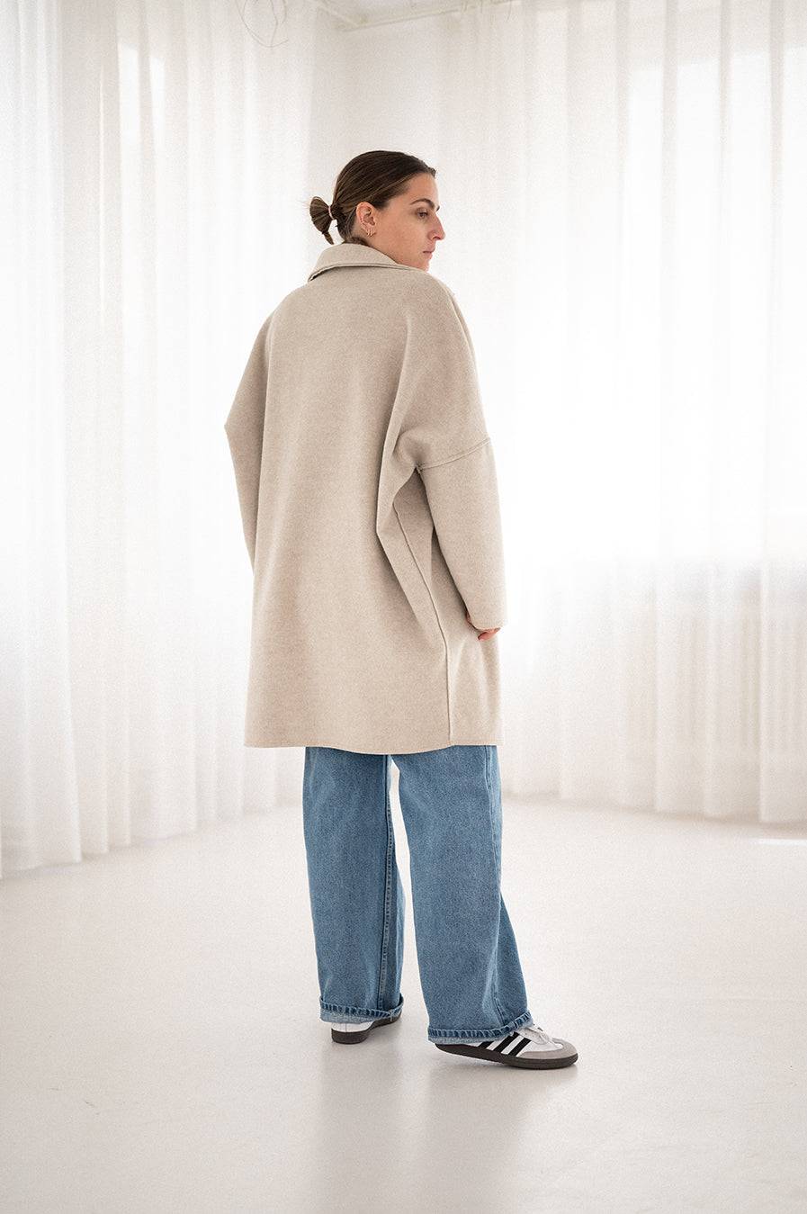 Liv Bergen Oversized Mantel in sand Neuheiten