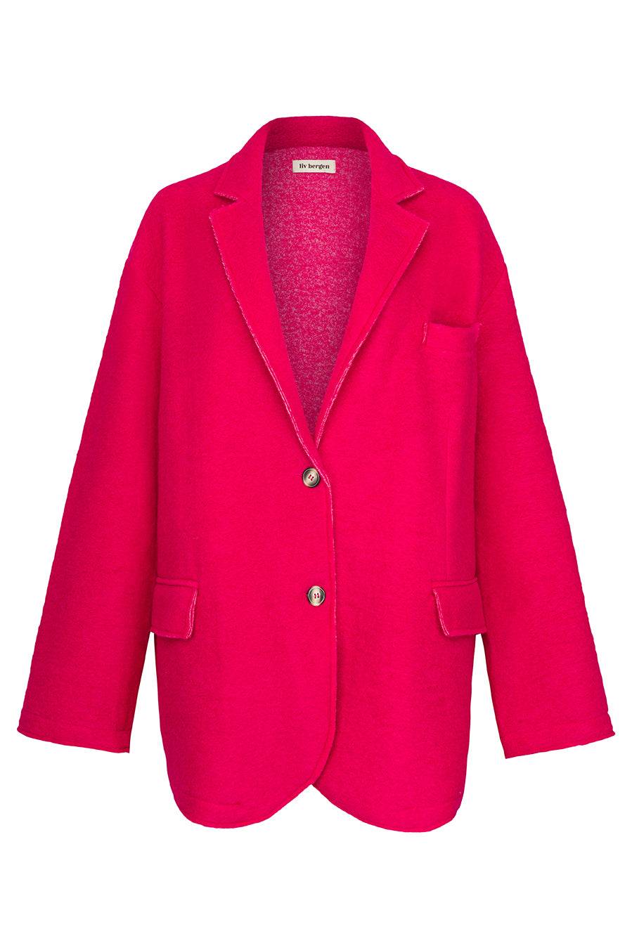Liv Bergen Oversized Jacke "THAT DON'T IMPRESS ME MUCH" in pink Neueste Stile
