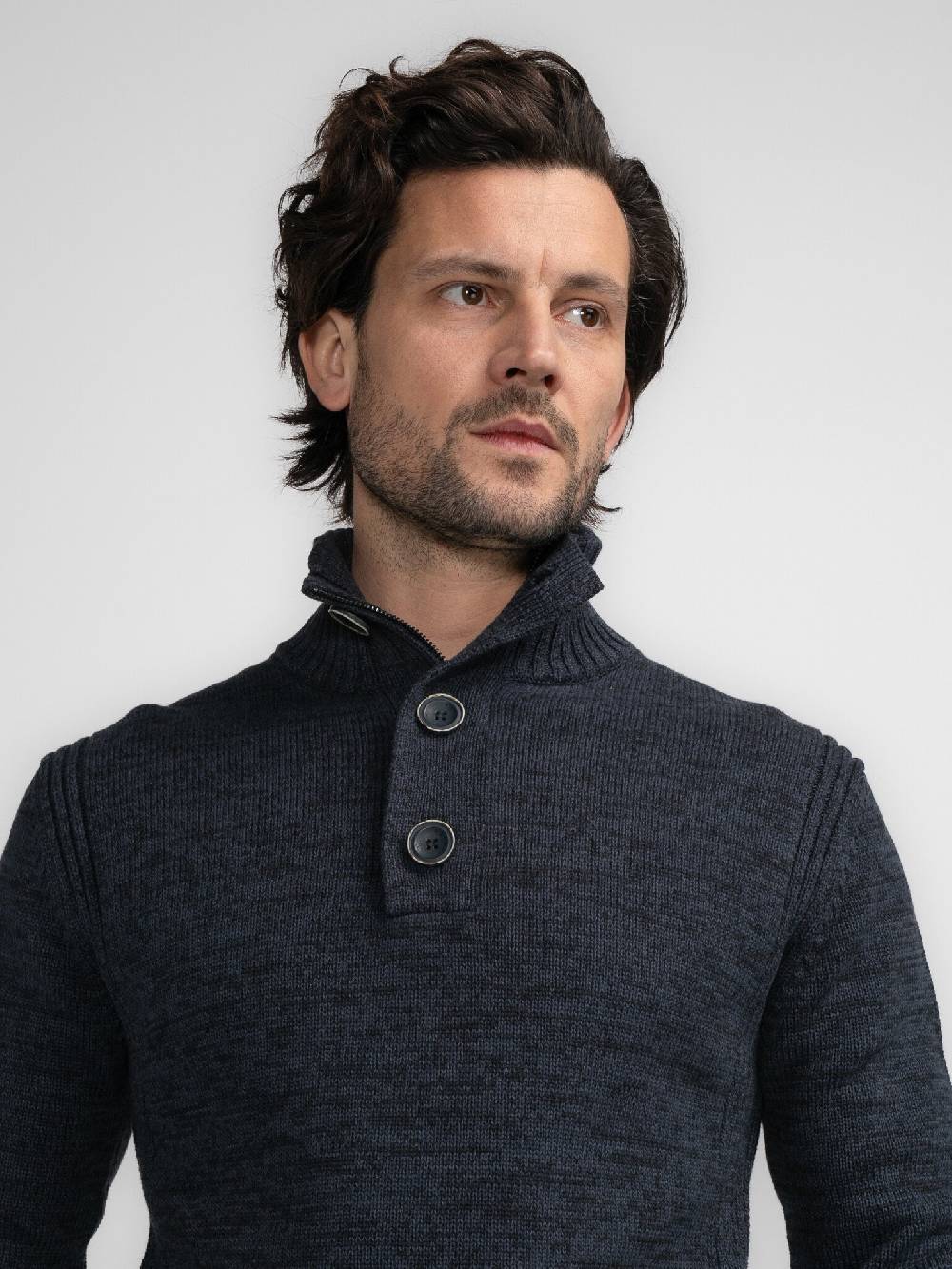 Petrol Industries M-3040-KWC206 Men Knitwear Collar (5120 Sky Captain) Bis zu 60% Rabatt