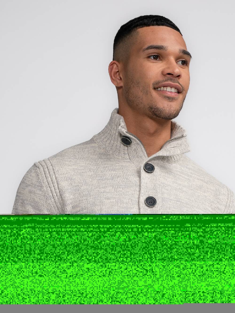 Petrol Industries M-3040-KWC206 Men Knitwear Collar (0009 Antique White) Nur für heute