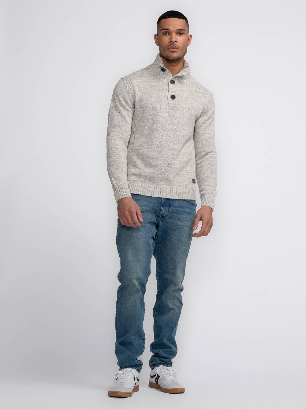 Petrol Industries M-3040-KWC206 Men Knitwear Collar (0009 Antique White) Nur für heute