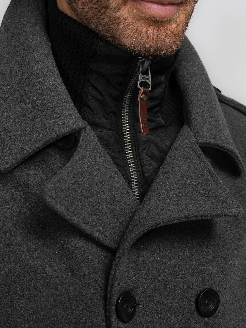 Petrol Industries M-3040-JAC102 Men Jacket Wool (9080 Steal Melee) Sonderangebot der Fabrik