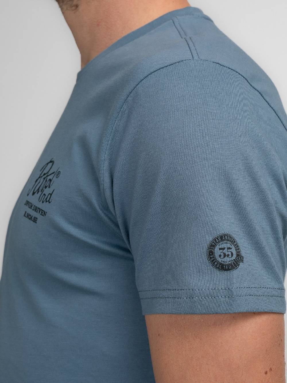 Petrol M-3040-TSR662 Men T-Shirt SS Classic Print (5183 Light Shadow) Super Rabatt