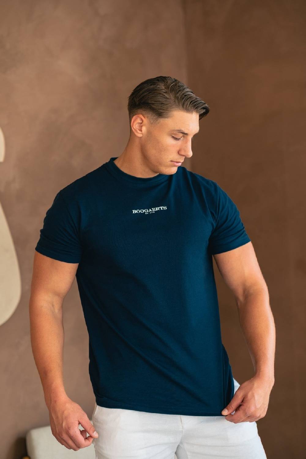 Boogaerts MAX PREMIUM T-SHIRT NAVY Clearance-Verkauf