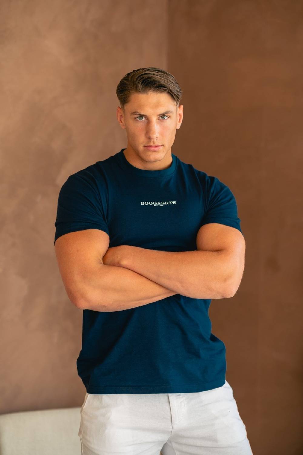 Boogaerts MAX PREMIUM T-SHIRT NAVY Clearance-Verkauf