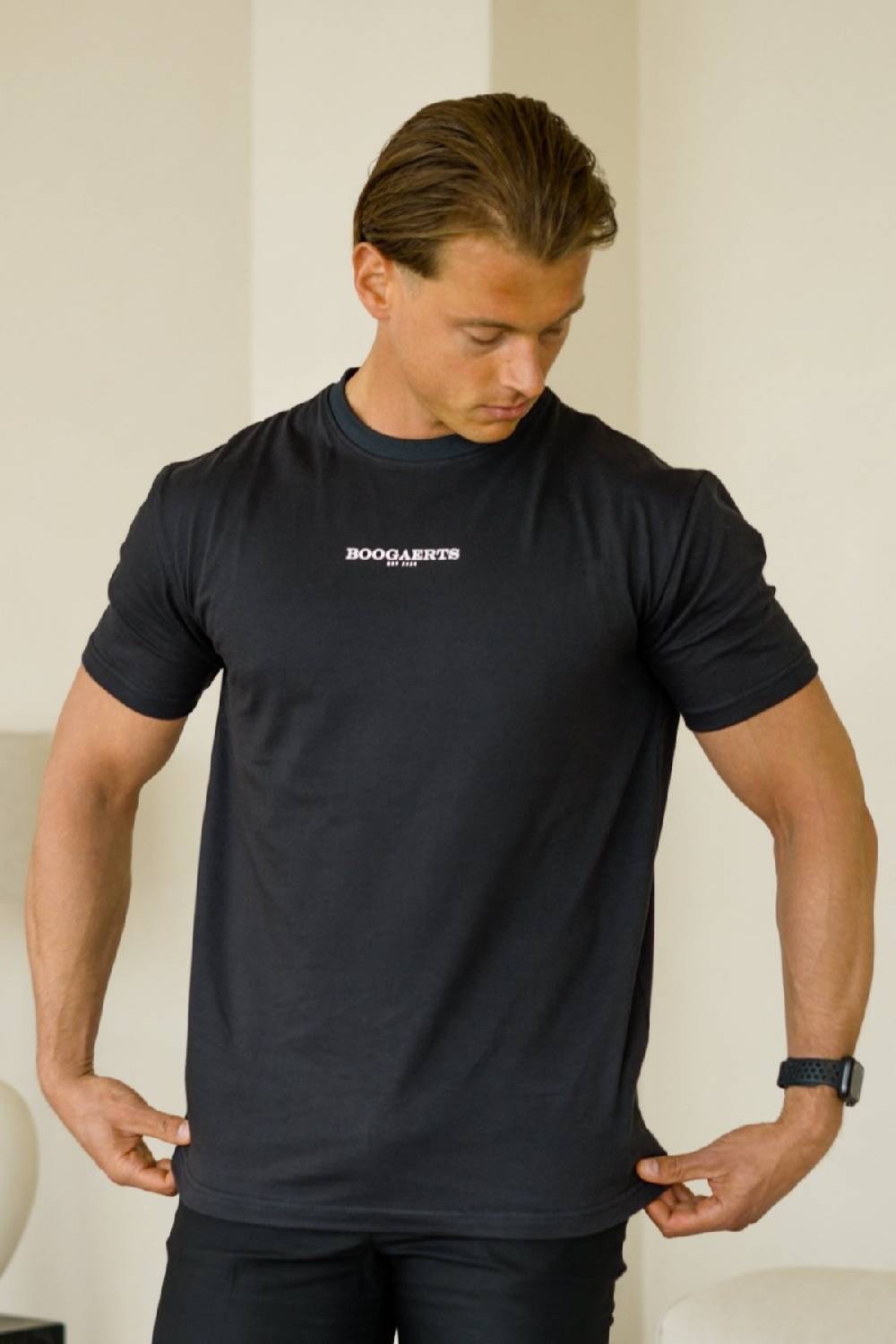Boogaerts MAX PREMIUM T-SHIRT BLACK Kostenloser Versand international
