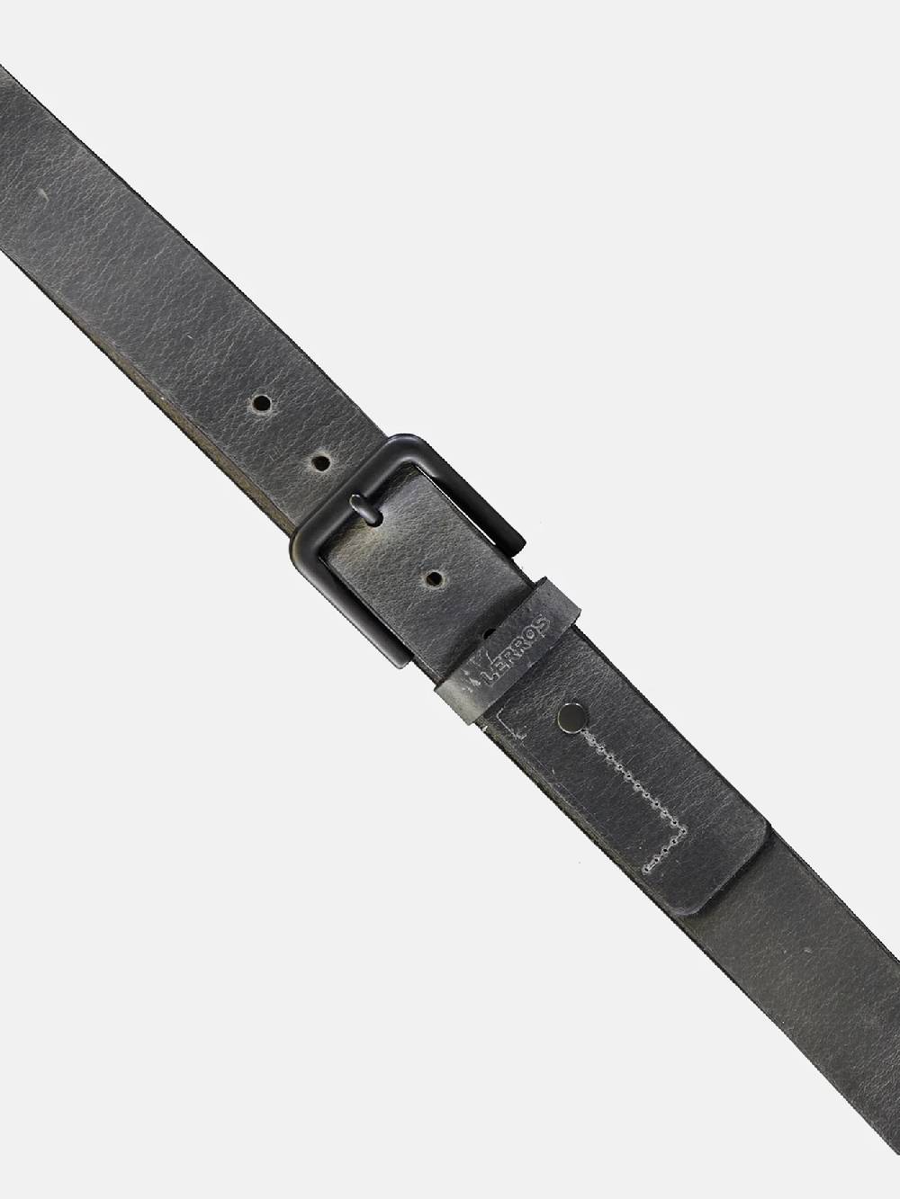 Lerros 5003018 LEREN RIEM MATTHEW MET ZWARTE GESP (250 MID GREY MELANGE) Cyber Monday