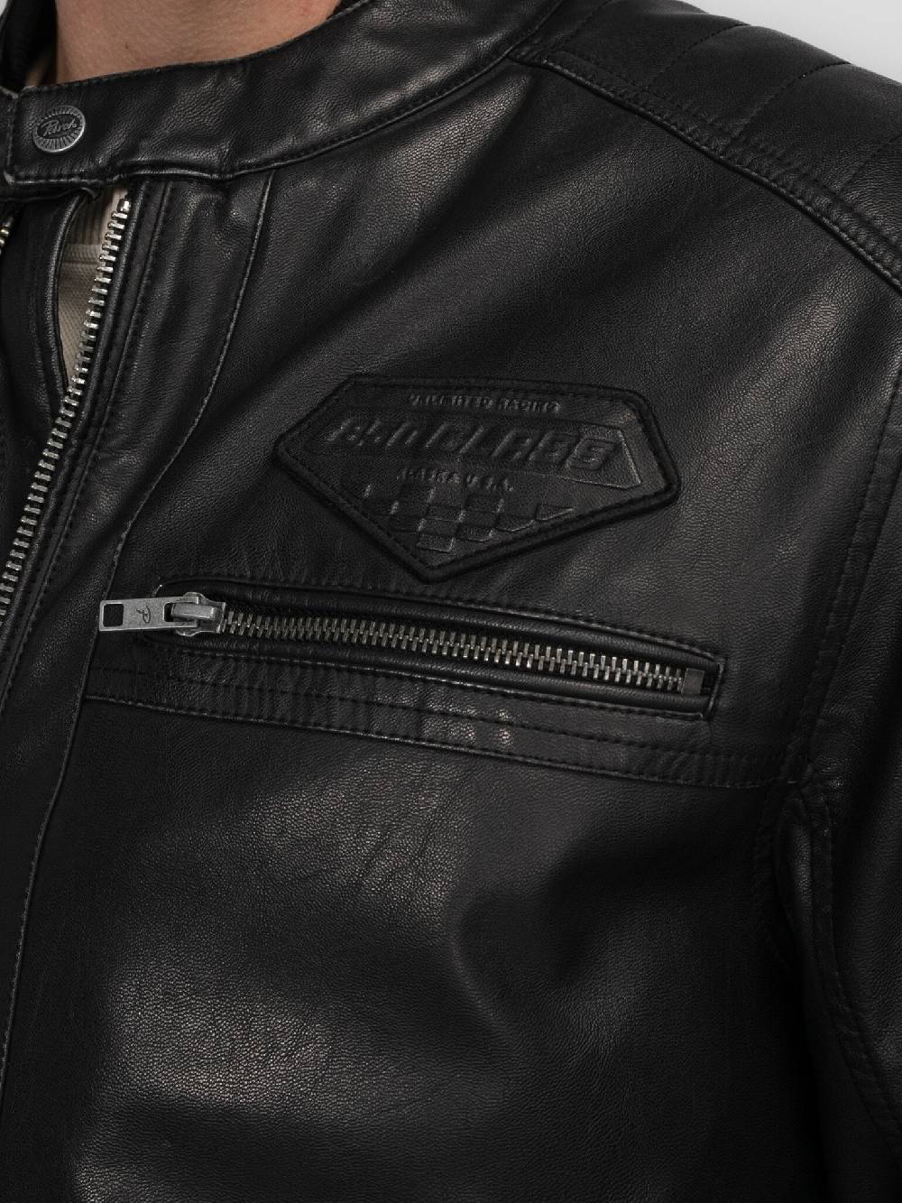 Petrol Industries M-3040-JAC106 Men Jacket PU (9091 Dark Black) Valentinstagsangebot