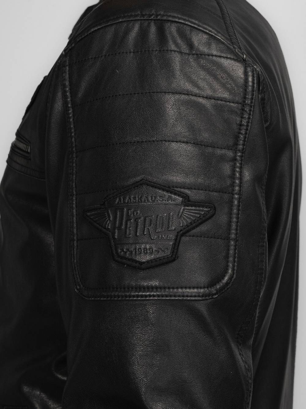Petrol Industries M-3040-JAC106 Men Jacket PU (9091 Dark Black) Valentinstagsangebot